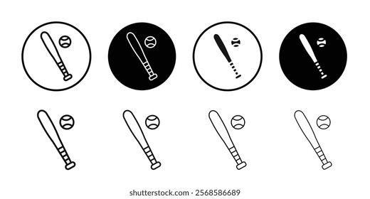 baseball sports icon Simple thin outline