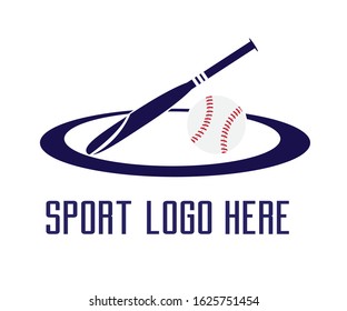 baseball sports logo design vector