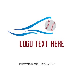 baseball sports logo design vector