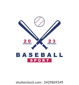 Baseball Sports Logo Illustration Design. Baseball Badges for Team Symbols, or Baseball Championships.
