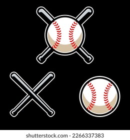 Baseball Sports Set Collection Logo Templates