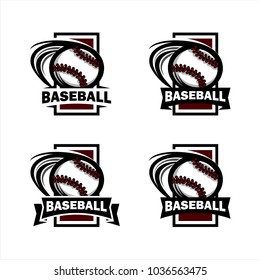 Baseball Square Logo