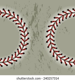 Baseball Stich Close Up