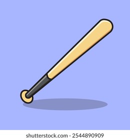 Baseball Stick vector design with cartoon style for various things 