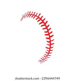 Baseball Stitches icon vector. Baseball illustration sign. Sport symbol or logo.