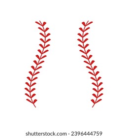 Baseball Stitches icon vector. Baseball illustration sign. Sport symbol or logo.