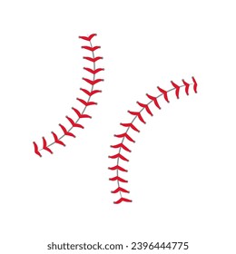 Baseball Stitches icon vector. Baseball illustration sign. Sport symbol or logo.