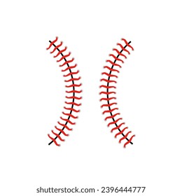 Baseball Stitches icon vector. Baseball illustration sign. Sport symbol or logo.