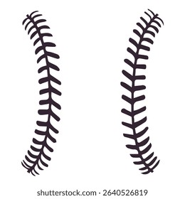 Baseball Stitches icon vector. Baseball illustration sign. Sport symbol or logo.