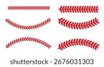 Baseball  Stitches  on a white background , vector design