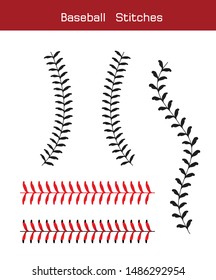 Baseball  Stitches  on a white background , vector design