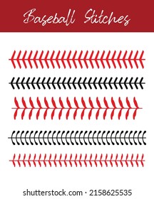 Baseball  Stitches  on a white background , vector design