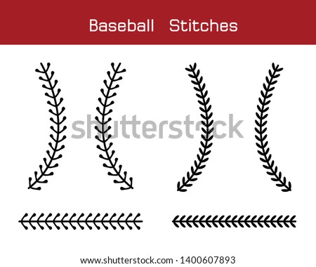 Baseball  Stitches  on a white background , vector design