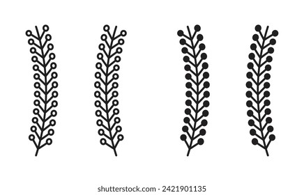 Baseball Stitches Vector Illustration Set. Sport Ball Texture Border Sign in Suitable for Apps and Websites UI Design Style.