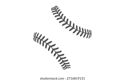 Baseball Stitching Silhouette Vector – Classic Sports Ball Seam Design