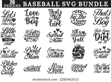 Baseball SVG bundle, Baseball Mom SVG Bundle svg