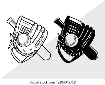 Baseball SVG Printable Vector Illustration svg