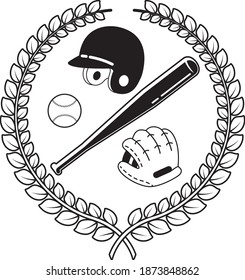 Baseball. Baseball symbol. Images for the logo.
