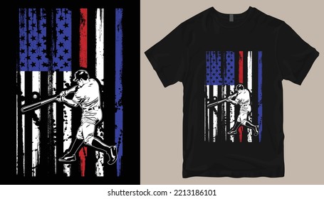 Baseball t shirt design .