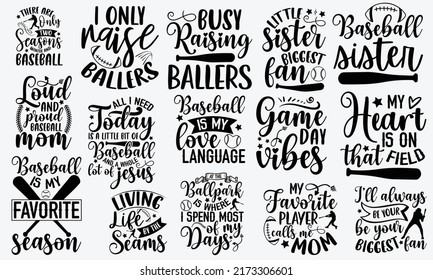 Baseball t shirt design, Hand drawn lettering phrase isolated on white background, Calligraphy graphic design typography element, Hand written vector sign, svg