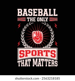 baseball t shirt design illustration