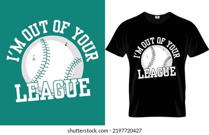 Baseball t shirt design For POD