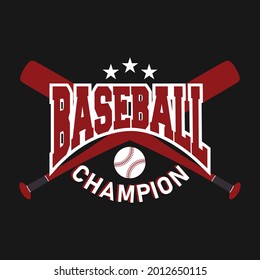Vector de diseño de camisetas de béisbol