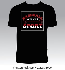 Diseño De Camisetas De Béisbol E Ilustración De Vectores. 