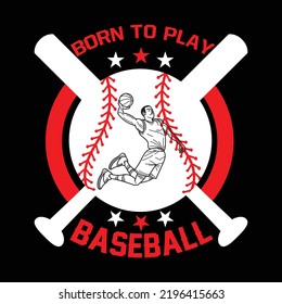 Baseball t shirt design vector