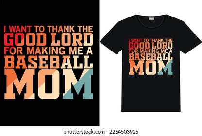 Baseball-T-Shirt-Design-Vektorgrafik