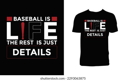 Baseball T Shirt Design And Vector Illustration. 