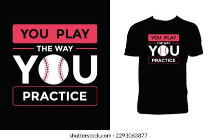Baseball T Shirt Design And Vector Illustration. 