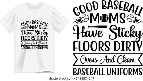 Baseball T- Shirt Design Vector File