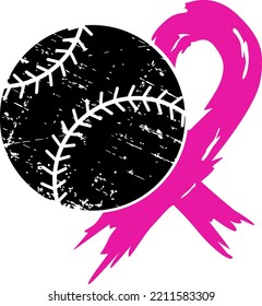 Baseball Tackle Breast Cancer vector - Cancer awareness and american football