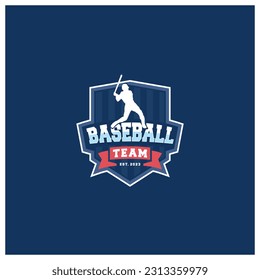 Baseball team badge logo design