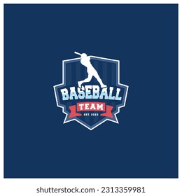 Baseball team badge logo design