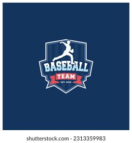 Baseball team badge logo design