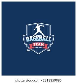 Baseball team badge logo design