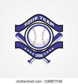 Baseball Team Championship Logo Template