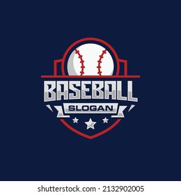 Logo-Design des Baseball-Teams, Vektorgrafik
