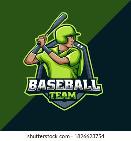 Baseball team mascot logo template. perfect for baseball team,  merchandise, t-shirt/apparel