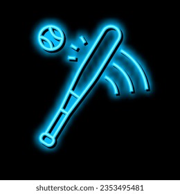 baseball team sport game neon light sign vector. baseball team sport game illustration