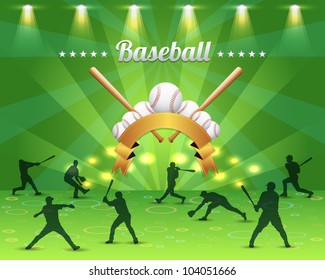 2,383 Baseball stadium silhouette Images, Stock Photos & Vectors ...