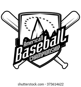 Baseball tournament professional logo