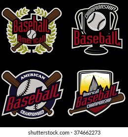 Baseball tournament professional logo
