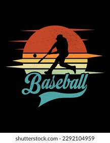Baseball And Baseball T-Shirt Design