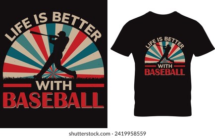 Baseball t-shirt design graphic vector.