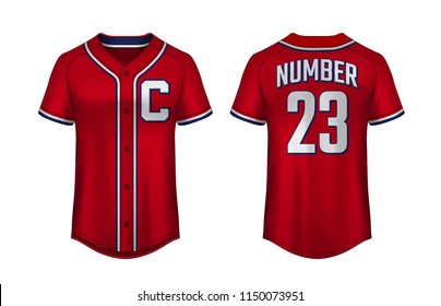 Premium Vector  Baseball jersey template design