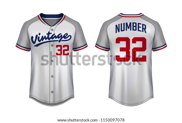 Download Baseball Tshirt Design Template Sport Jersey Stock Vector Royalty Free 1150097078