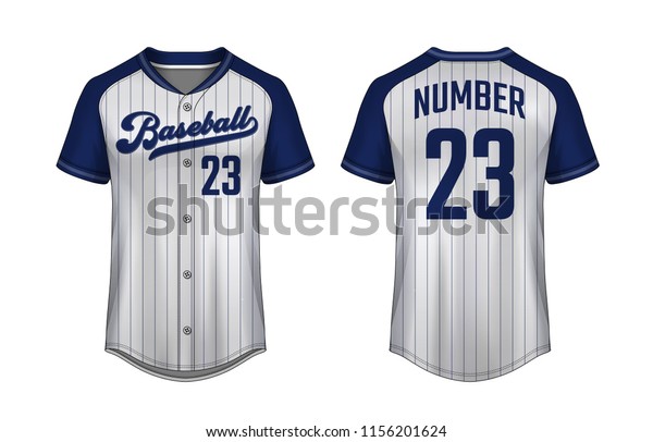 Baseball Tshirt Design Template Sport Jersey Stock Vector (Royalty Free ...
